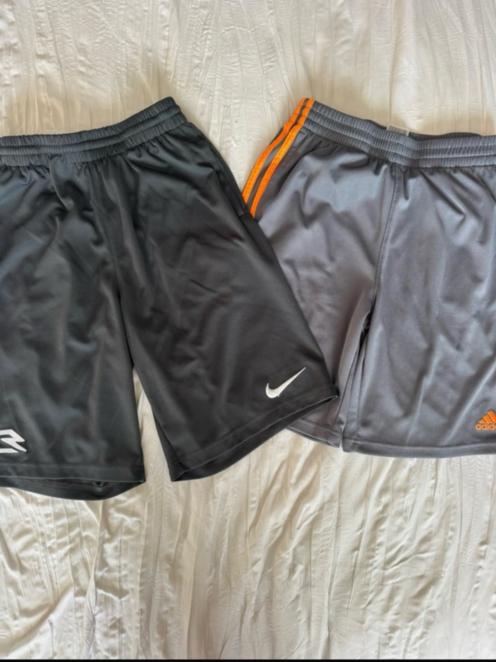 Boys Nike adidas Athletic Mesh Shorts Bundle 2pc Lot Youth XL